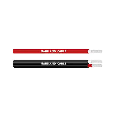 Flexible 600V PV Wire Solar Power Cable with IP67 Connectors and Various Core Sizes