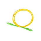 FC/SC/LC/ST UPC Single Mode Fiber Jumper Cables 3m Yellow Fiber Patch Cord
