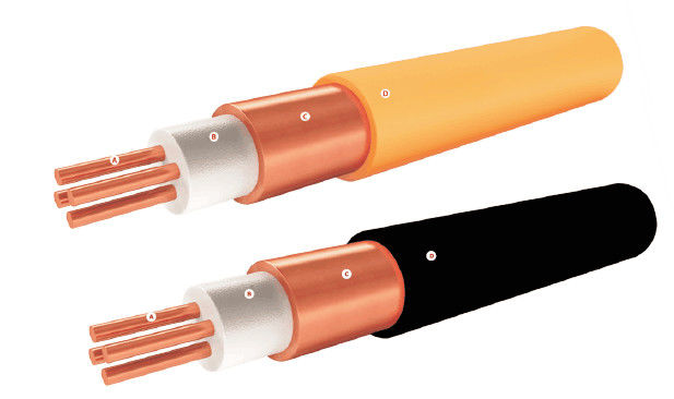 Three Wire Mineral Insulated Cable Copper Conductor For Fire Survival System supplier