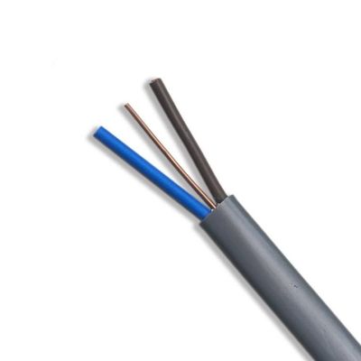 Construction Flat Electrical Cable 2*1mm2+E Pvc Insulated Copper Wire