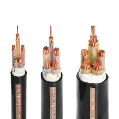 VV Copper Core Pvc Jacket Insulated Electrical Cable For Indoors / Tunnels / Ducts