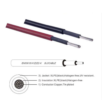 Single Core 6mm Pv Cable Black Red Or Customized In Stock