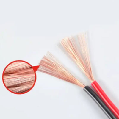 2x0.3mm Rvb Cable Twin Flat Home Theatre 16/0.15mm 0.6mm Thickness